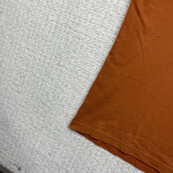 Merrell T-Shirt Mens Orange Short Sleeve Get Outside Outdoors Graphic Logo Read - Picture 6 of 15